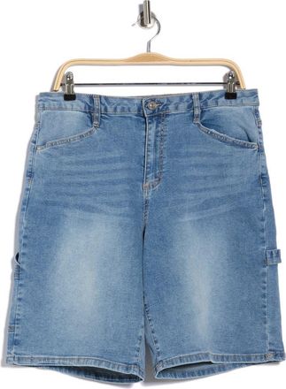 Madden Girl Denim Carpenter Shorts in Medium Wash at Nordstrom Rack, Size 13