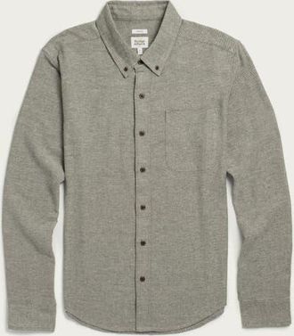 Bridge & Burn Sutton Slim Shirt in Olive Twill at Nordstrom, Size Xx-Large