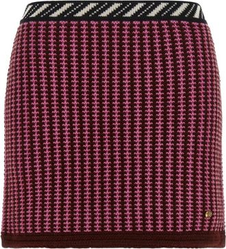 Versace Pink Knitted Slim Skirt