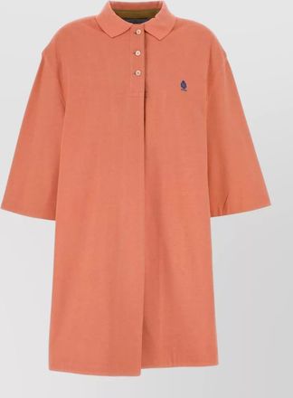 Prada piquet short sleeve overcoat dress