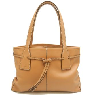 Tod's Camel Leather Tote Bag (Pre-Owned)