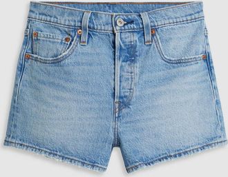 Levi's 501 Original High Rise Jean Shorts - Womens - 23 - Blue