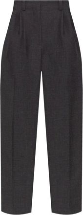 Givenchy Pantaloni In Lana Con Pieghe-Donna