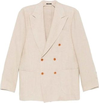 Sartorio Napoli Double Breasted Linen Suit