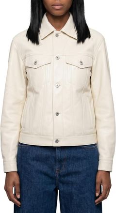 Bottega Veneta White Shirt Collar Jacket