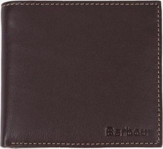 Barbour Mens Barbour Elvington Billfold Coin Wallet BR56 Brown - Size: ONE size
