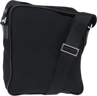 Prada Pre-owned Nylon Cross Body Bag - Dames - Vintage Schoudertas - Zwart - ONE Size - Nylon - Vintage