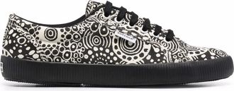 Superga printed lo-top sneakers - men - Rubber/Canvas/Canvas - 41 - Black