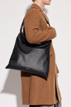 Jil Sander Leather Bag, Mens, Black