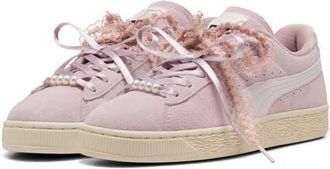 Puma Suede Bloom Sneaker in Misty Pink/powder Pink at Nordstrom, Size 5.5