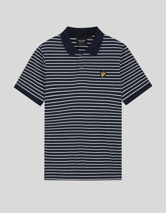 Lyle & Scott Lyle And Scott Mens Pique Breton Polo Shirt - White - Size: 48/Regular