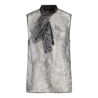 Dolce & Gabbana Top Pelliccia F. Do Grigio