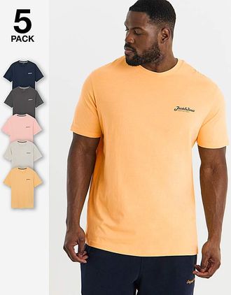 Jack & Jones Jack & Jones Beau 5 pack T-Shirt