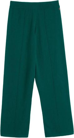 Chinti and Parker embroidered-detail trousers - Green