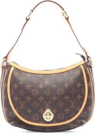 Louis Vuitton Pre-owned Monogram Canvas Shoulder Bag - Dames - Vintage Schoudertas - Bruin - ONE Size - Vintage