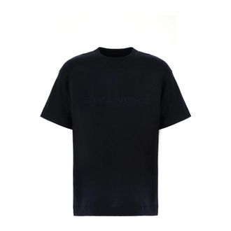 Givenchy T-shirt with Paris jacquard - male - Givenchy - T-Shirts - Blue - 2XL - Tops