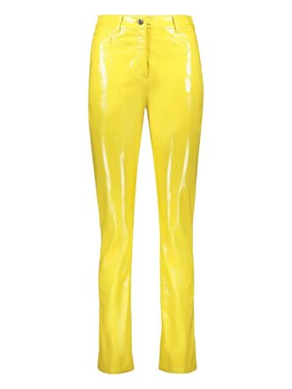 Alberta Ferretti vinyl trousers - Yellow