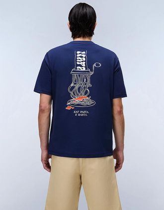 Napapijri Mens Napapijri Sol T-Shirt - Navy - Size: 44