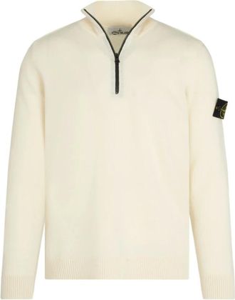 Stone Island Turtlenecks, male, Beige, M, S00B4 1/4 Zip Sweatshirt