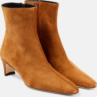 Staud Wally 55 suede ankle boots