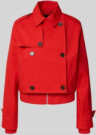 Monari Trenchcoat mit &Auml;rmelriegeln in Hellrot, Gr&ouml;&szlig;e 38