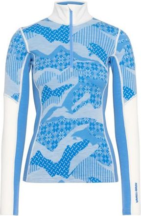 Kari Traa Olea Half Zip Merinounterw&auml;sche f&uuml;r Damen | blau