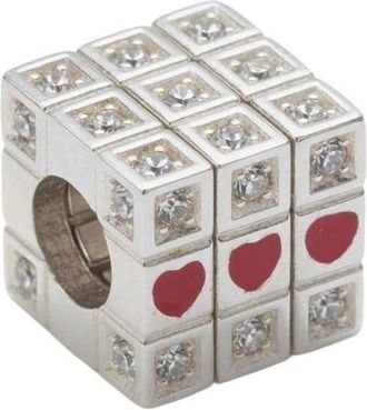Pandora Accessoires, Dames, Grijs, ONE Size, Love Cube Charm