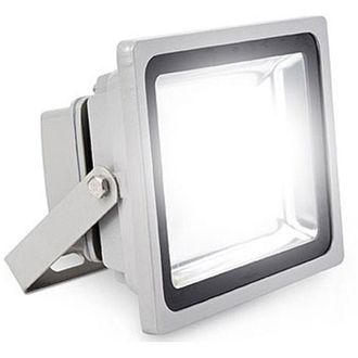 Trade Shop Trade Shop Traesio - Trade Shop - Foco Led Ultra Delgado Con Luz Rgb C&aacute;lida-fr&iacute;a Para Exterior Ip65 220v - -100 Vatios -recursos Ordinarios
