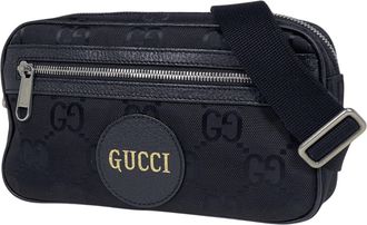 Gucci Black Nylon Leather Fanny Pack (Pre-Owned)
