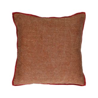 POMAX Coj&iacute;n de algod&oacute;n canela 45X45