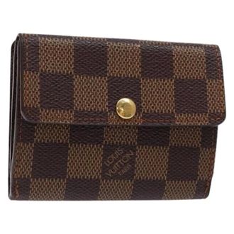 Louis Vuitton Pre-owned Wallets, unisex, Brown, Size: ONE SIZE Pre-owned Vintage Canvas Wallet