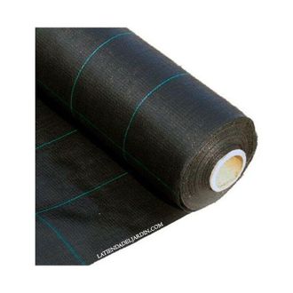 No Brand Malla Antihierbas Negra 1,5 X 100 M, 130 Gr/m2, Malla Geotextil Permeable Al Agua Transpirable. Protecci&oacute;n Contra Malas Hierbas