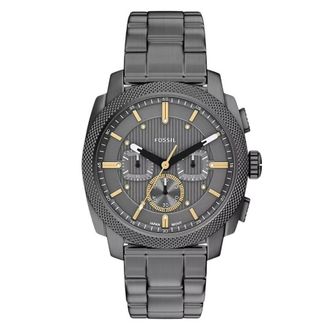 Fossil Machine Chronograph Quartz Gunmetal Dial Mens Watch FS6160