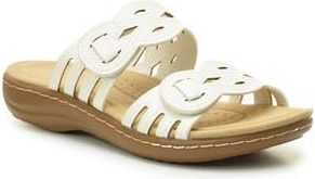 Taryn Rose Cutout Slide Sandal in White at Nordstrom Rack, Size 8.5