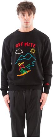 MC2 Saint Barth Off Piste Sweater - Heren - Ronde hals truien - Zwart - XL - Truien & Vesten