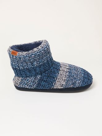 Fat Face FatFace Matthew Blue Knit Boot