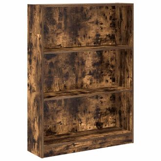 vidaXL Estanter&iacute;a Madera De Ingenier&iacute;a Roble Ahumado 80x24x109 Cm Vidaxl