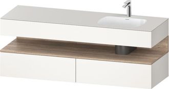 Duravit Qatego Lavabo Encastrado Con Base De Lavabo Consola, - Duravit