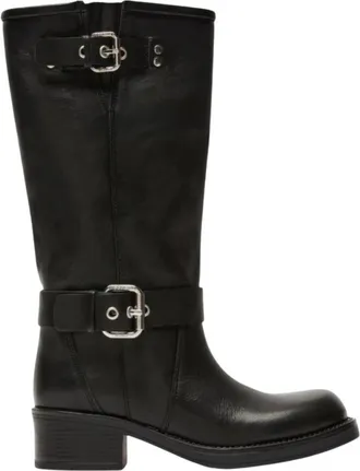 Max Mara High Boots - Dames - Hoge Laarzen - Zwart - 38 EU - Schoenen