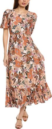 Saltwater Luxe Puff Sleeve Midi Dress