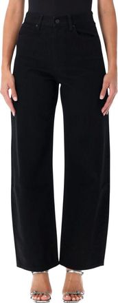 Frame Denim Black Relaxed High Rise Jeans
