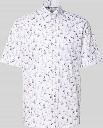 Eterna Comfort Fit Business-Hemd aus Baumwolle mit Kentkragen in Weiss, Gr&ouml;&szlig;e 40