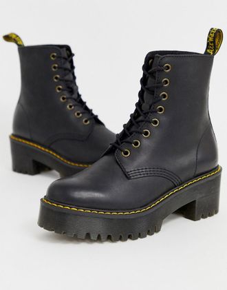 Dr. Martens Shriver Hi Wyoming heeled ankle boots in black