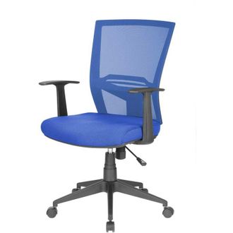 Serena Serena - Silla De Oficina Palmerston, Silla Ejecutiva De Malla Con Reposabrazos, Asiento De Oficina Ergon&oacute;mico, Cm 59x64h96/106, Azul