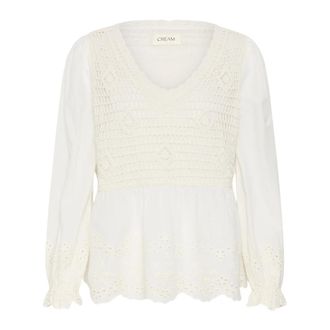 Cream Blouses & Shirts - Dames - Blouses - Wit - XL - Overhemden
