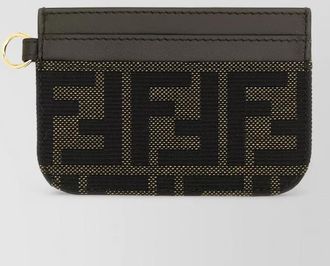 Fendi na jacquard cardholder