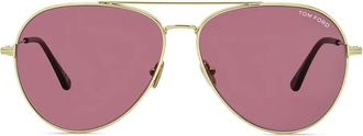 Tom Ford Eyewear pilot-frame sunglasses - men - Metal - One Size - Gold