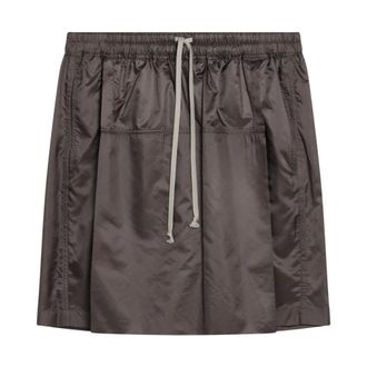 Rick Owens Beachwear, male, Gray, Size: M Kiltshorts