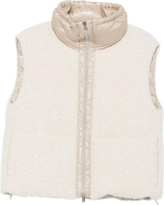 Herno Jassen, Dames, Wit, S, Katoen, Geknoopte Vest