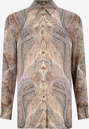 Zimmermann Satin-Hemd mit Paisleymuster Hypnotic